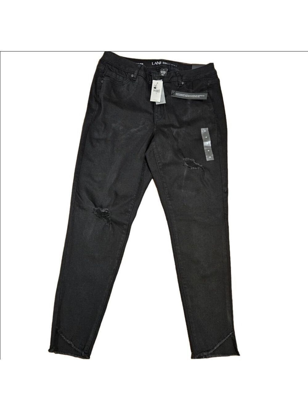 Lane Bryant NWT Women's Super Stretch Ankle Jeans, Size 14, Black